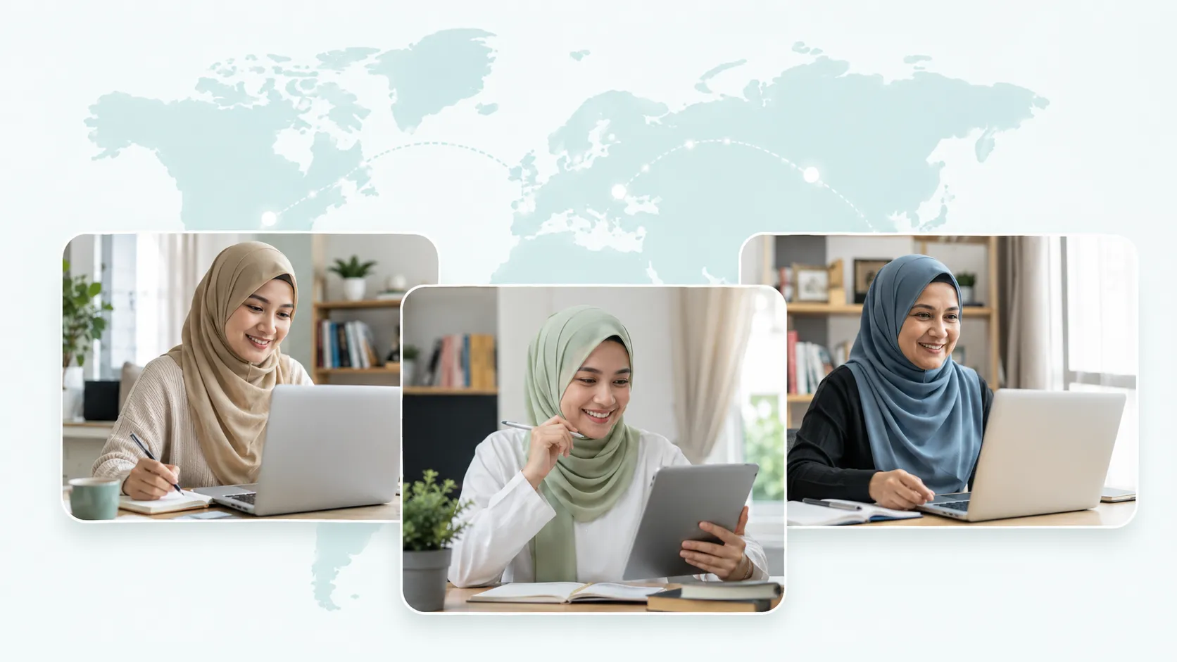 Komuniti pelajar MengajiOnline belajar mengaji secara online dari pelbagai negara